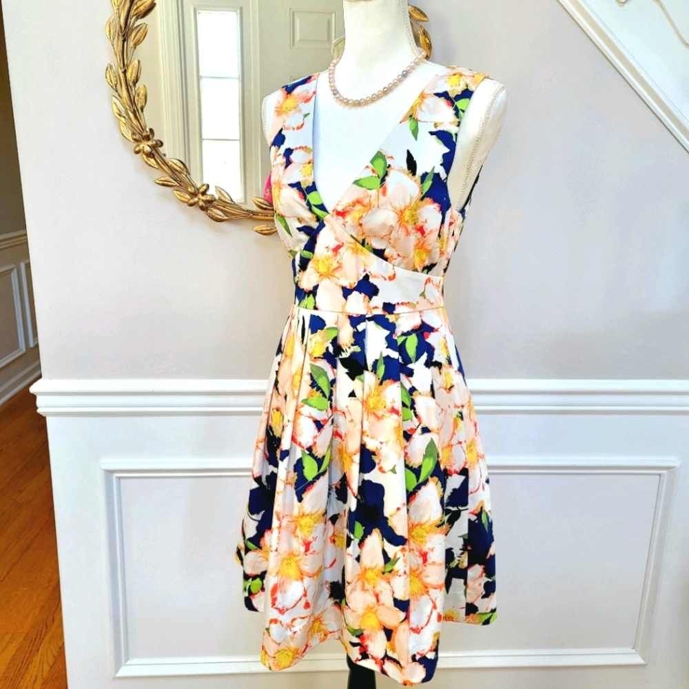 J. Crew Floral Midi Dress - Multicolor
